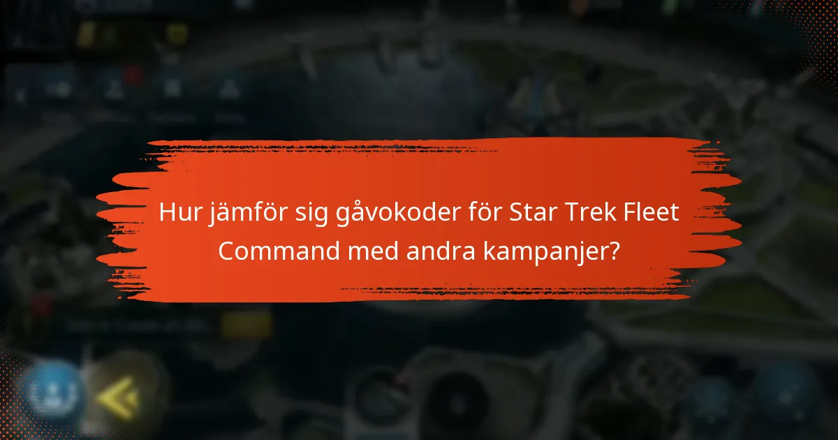 När går gåvokoderna för Star Trek Fleet Command ut?