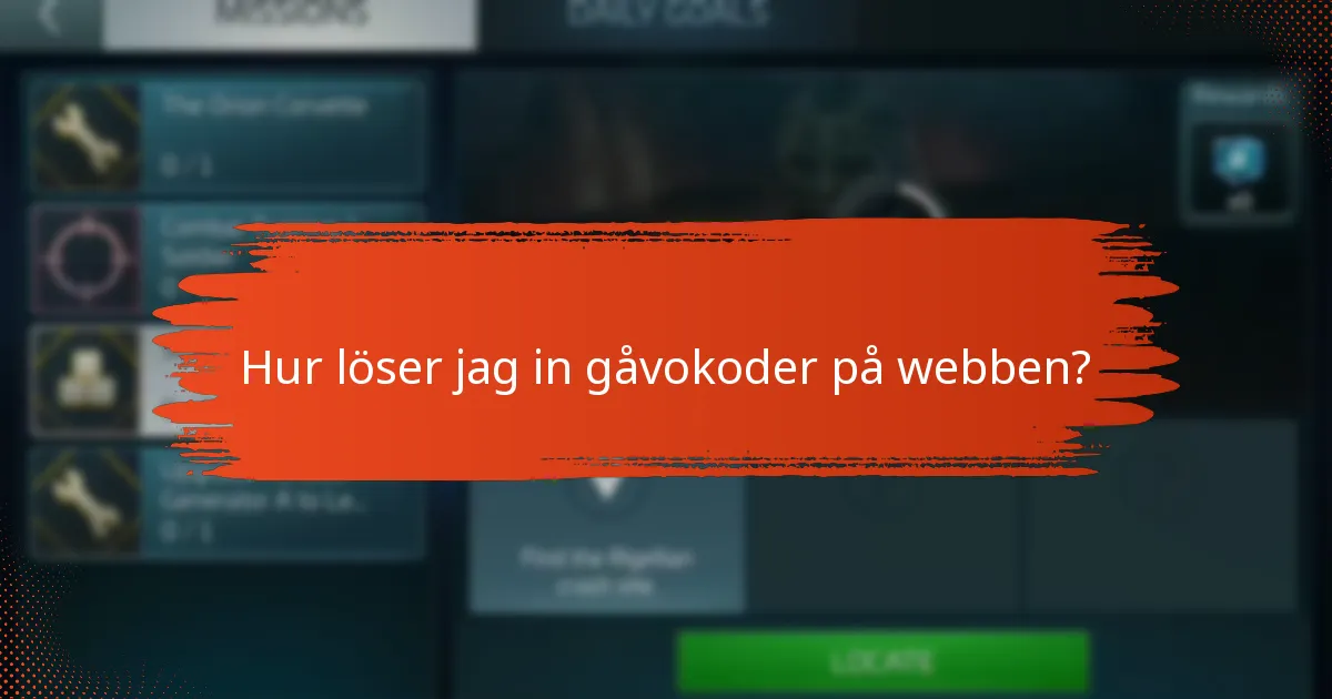 Hur löser jag in gåvokoder på webben?