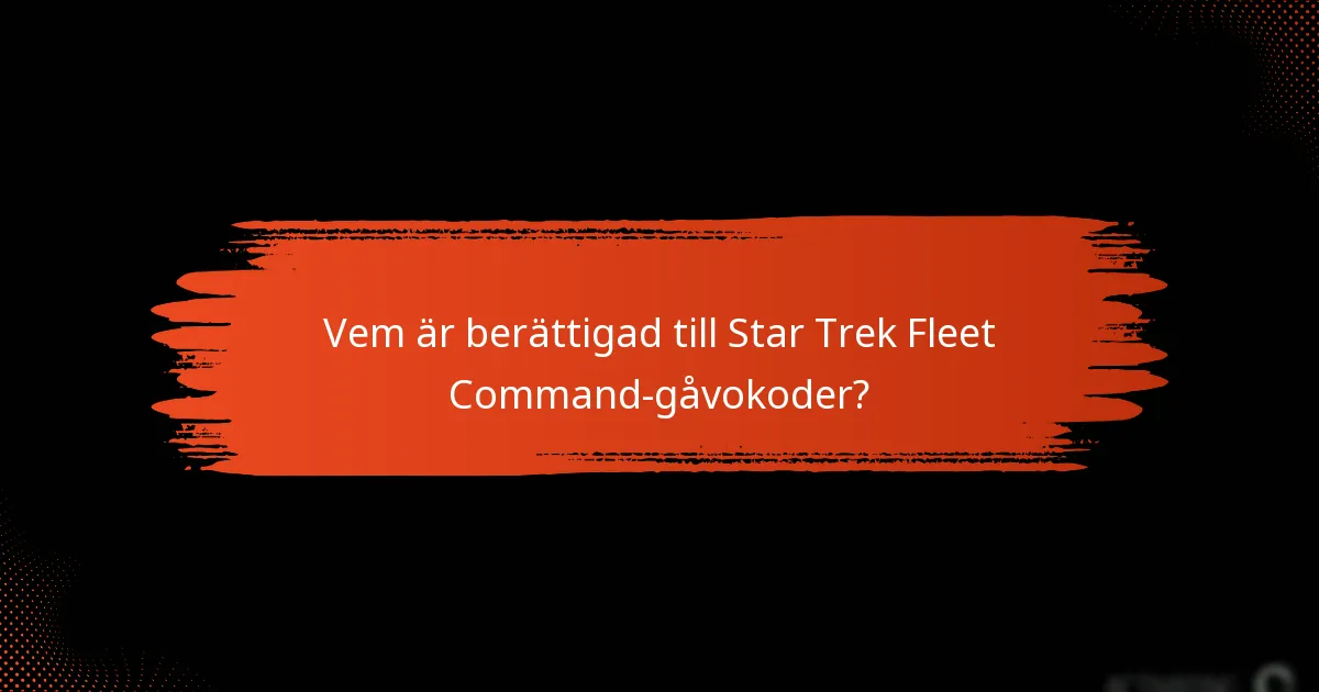 Hur man löser in gåvokoder i Star Trek Fleet Command?